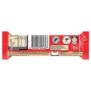 KitKat Chunky Milk Chocolate Bar Back of Pack