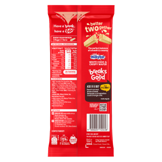 KitKat Milkybar 160g Block back of pack