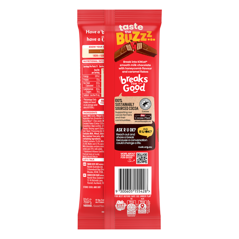 KitKat Honeycomb Buzz Block 160g back