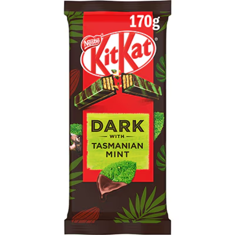 KitKat Tasmanian Mint Dark Chocolate Block 160g